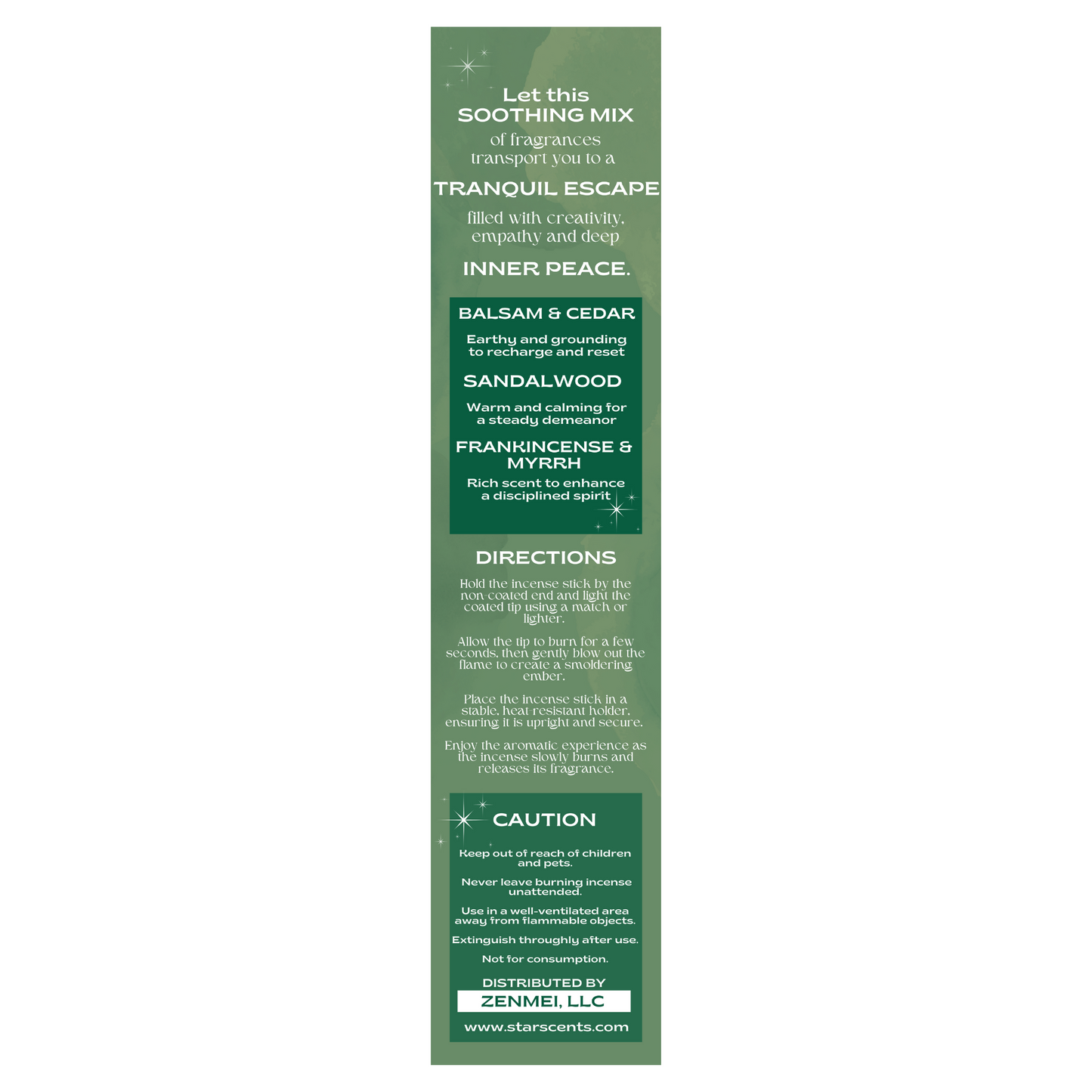 Capricorn Star Scents Astrology Incense